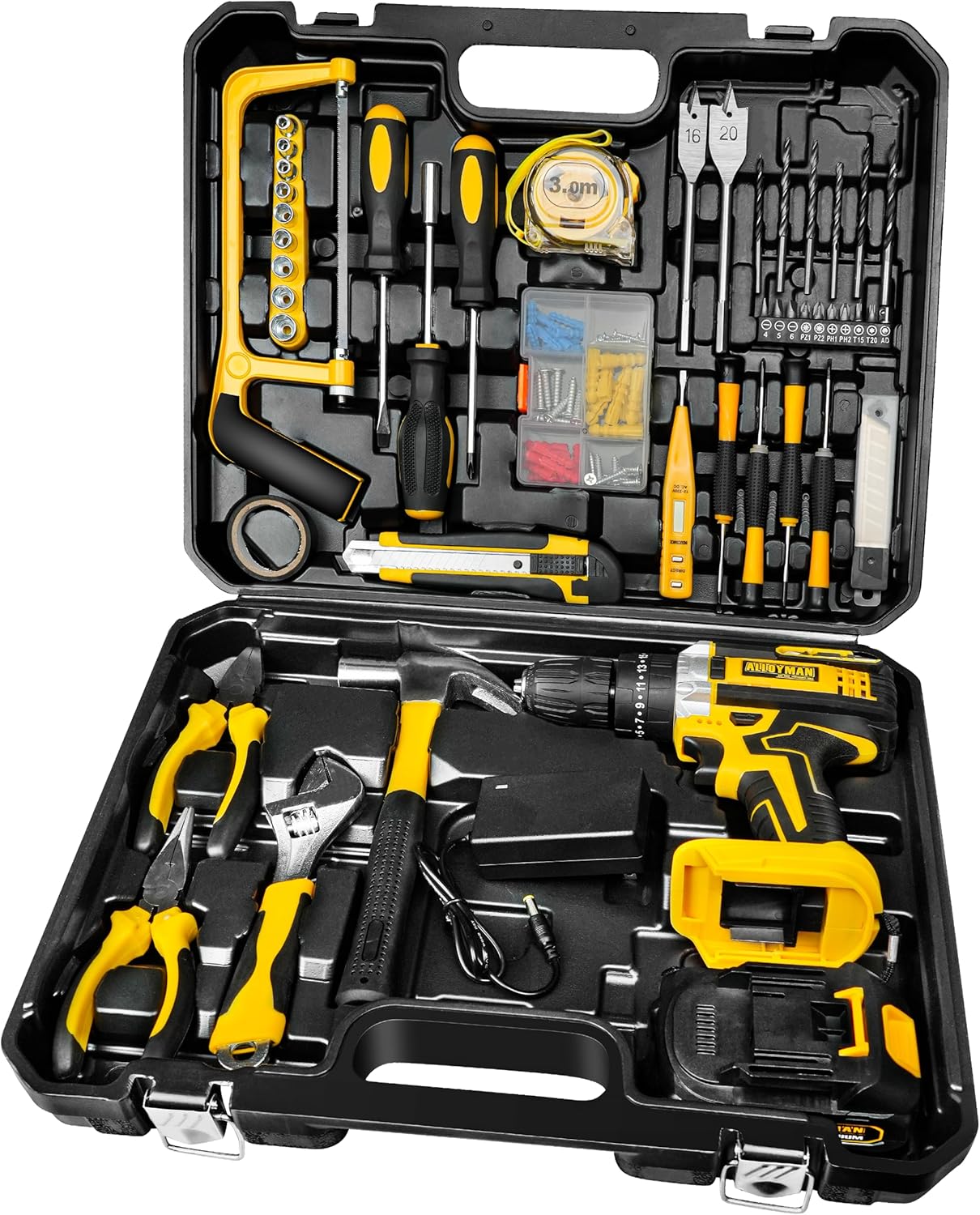 Kit de Herramientas ProMaster 100+ Piezas con Taladro