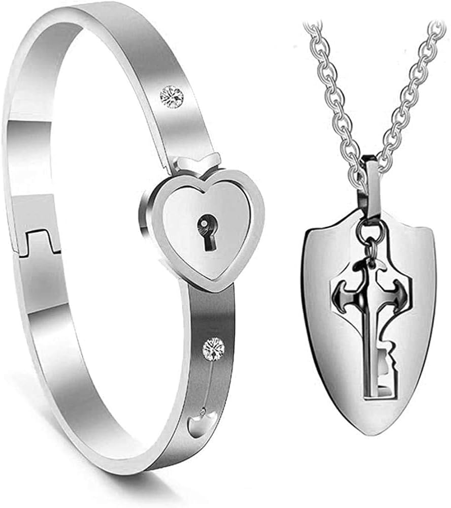 Set Pulsera & Collar Llave de Corazón
