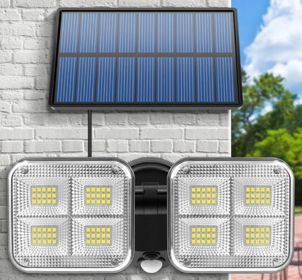 Lámpara Solar LED con Sensor y Control